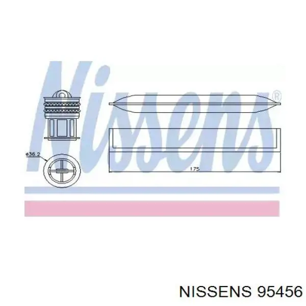 95456 Nissens ресивер-осушитель кондиционера