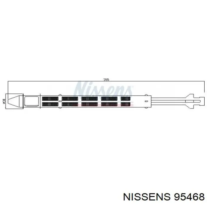 Receptor-secador del aire acondicionado 95468 Nissens