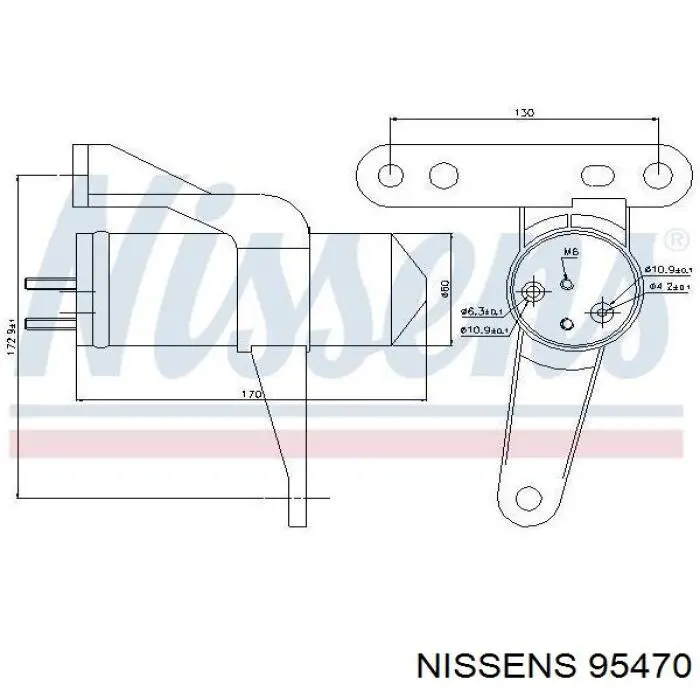 Осушитель кондиционера 95470 Nissens