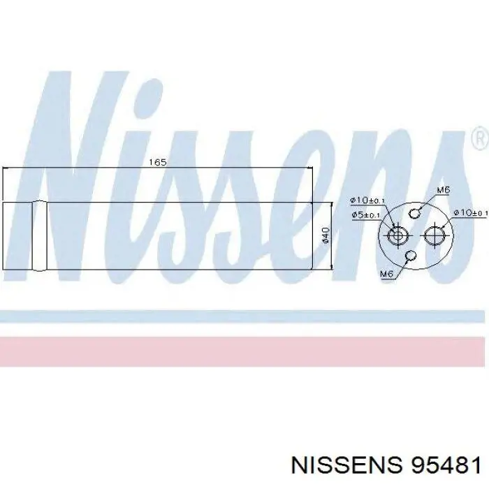 95481 Nissens ресивер-осушитель кондиционера