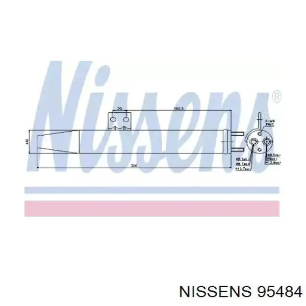 95484 Nissens осушитель кондиционера