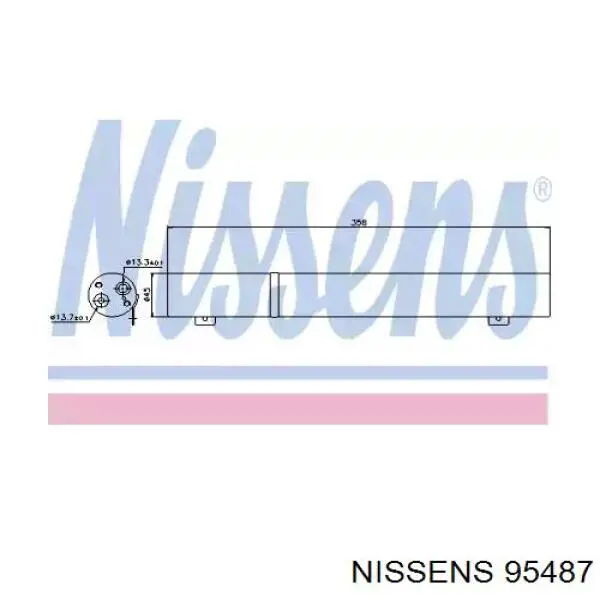 95487 Nissens ресивер-осушитель кондиционера