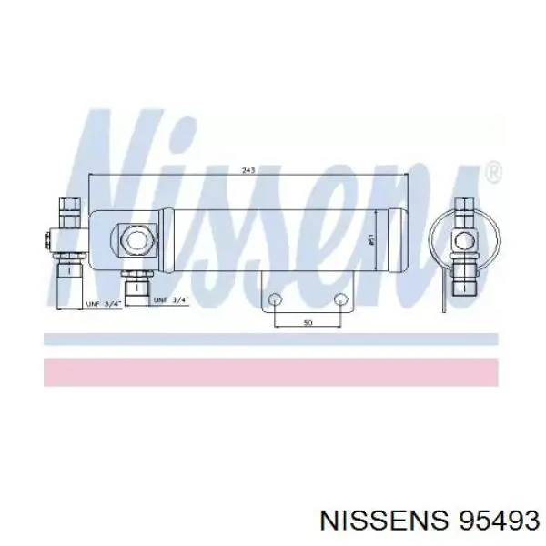 95493 Nissens ресивер-осушитель кондиционера