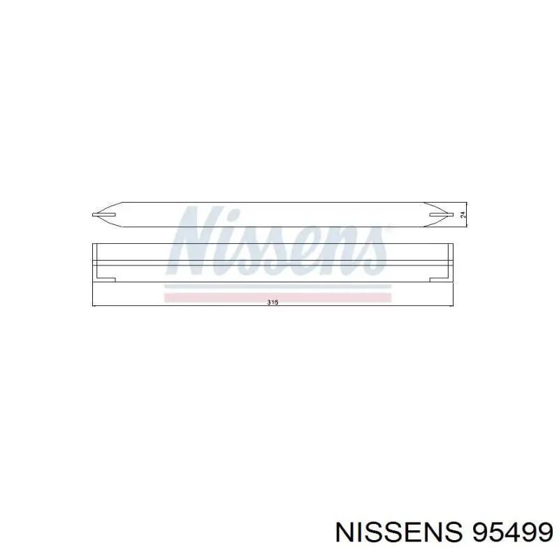 Receptor-secador del aire acondicionado 95499 Nissens