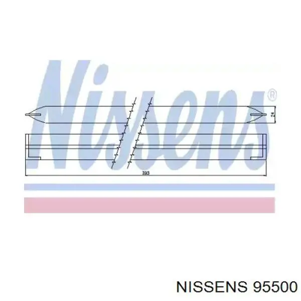 Receptor-secador del aire acondicionado 95500 Nissens