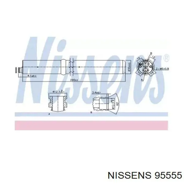 95555 Nissens осушитель кондиционера