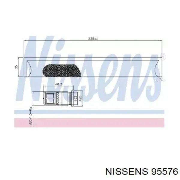 Купить 95576 Nissens Осушитель кондиционера