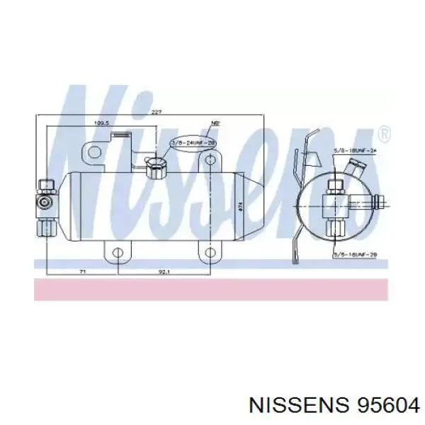 Осушитель кондиционера 95604 Nissens