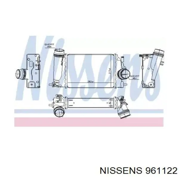 Купить 14461BD71A Nissan/Infiniti Интеркулер
