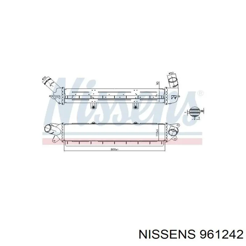 Интеркулер 961242 Nissens