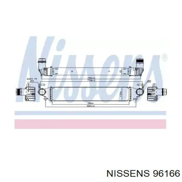 96166 Nissens интеркулер