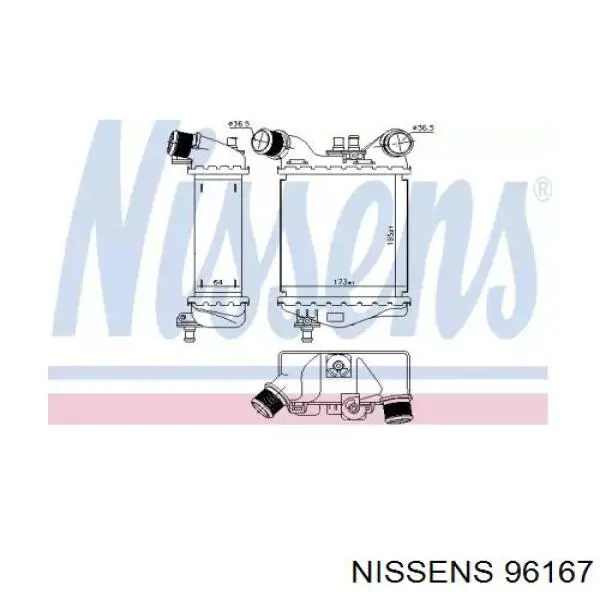 96167 Nissens интеркулер