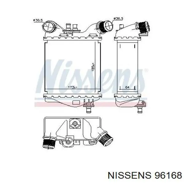 Купить DIT09112 Denso Интеркулер