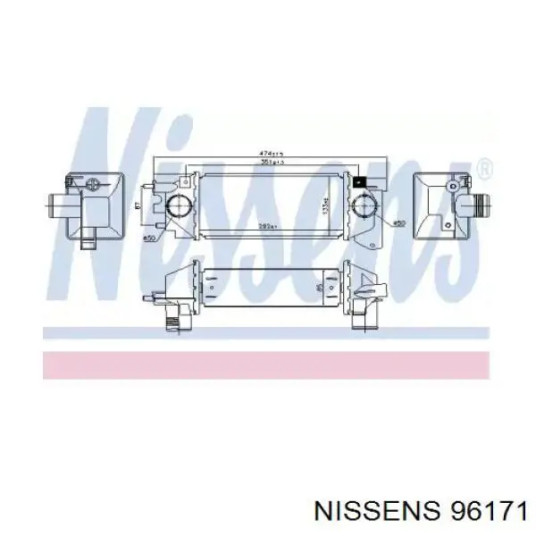 4310J8-1 Polcar radiador de intercooler