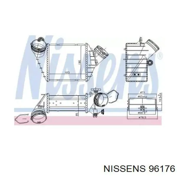 Интеркулер 96176 Nissens