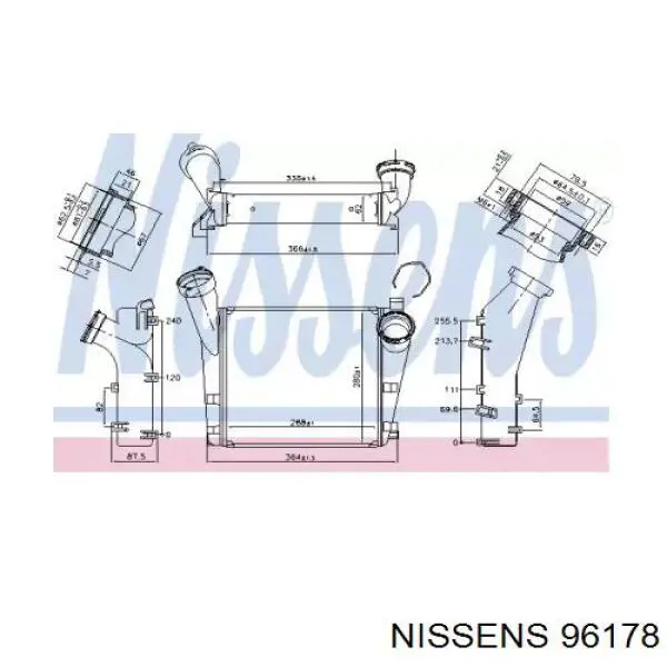 Интеркулер 96178 Nissens