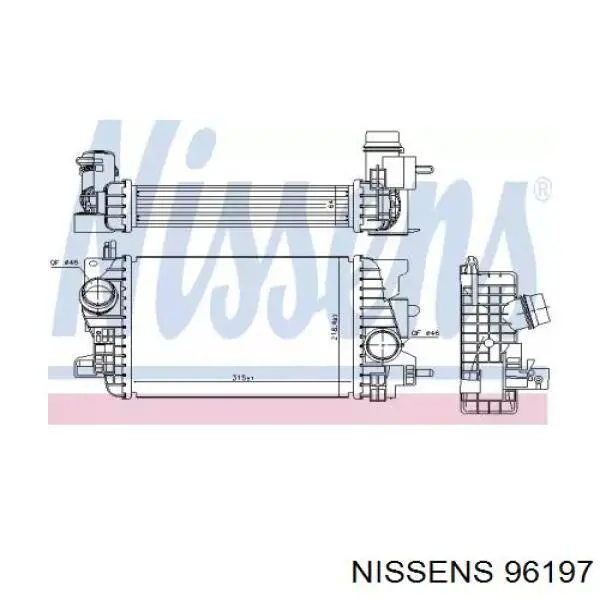 Интеркулер 96197 Nissens