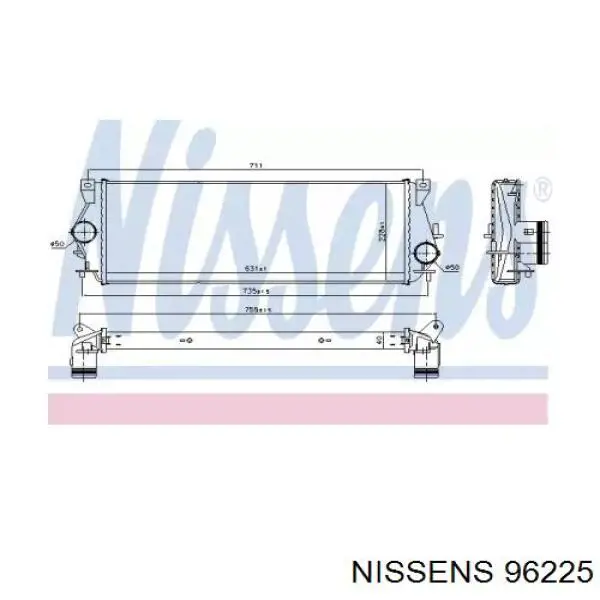 96225 Nissens интеркулер