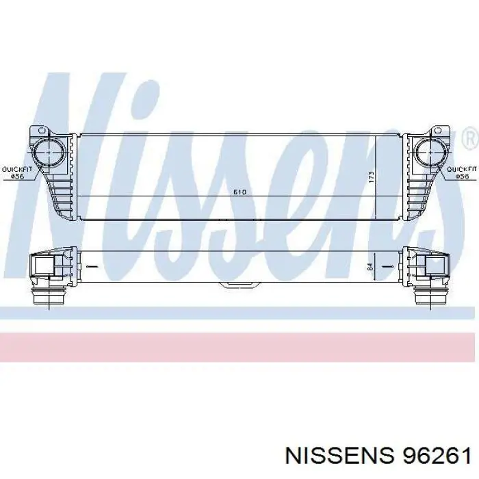 96261 Nissens интеркулер