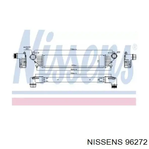96272 Nissens интеркулер