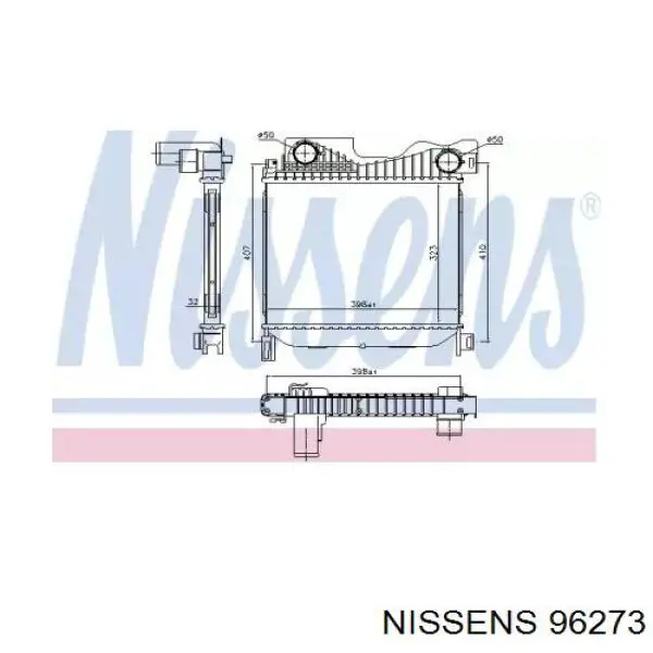 Интеркулер 96273 Nissens