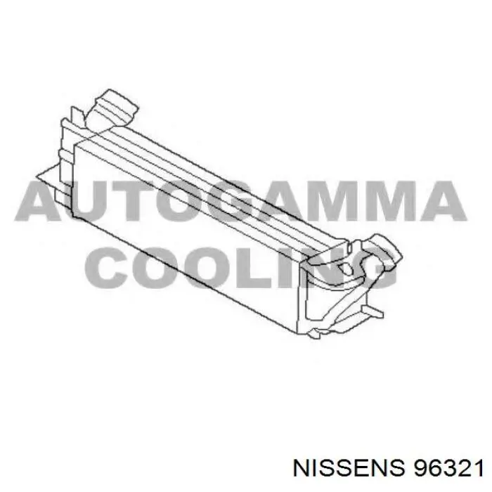 96321 Nissens radiador de intercooler