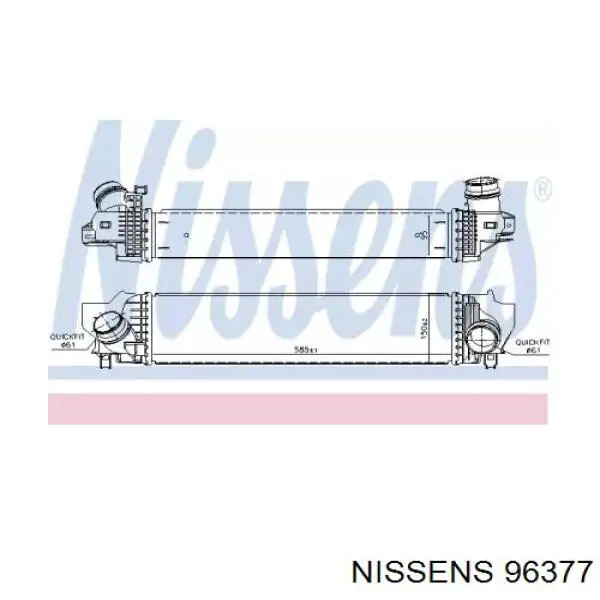 96377 Nissens интеркулер