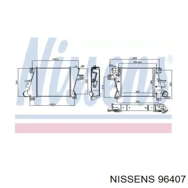 96407 Nissens интеркулер