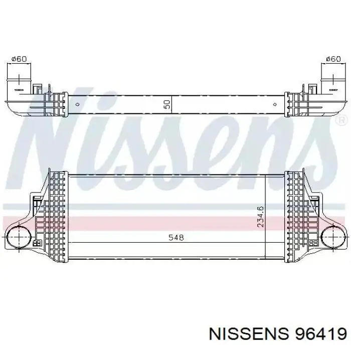 96419 Nissens интеркулер