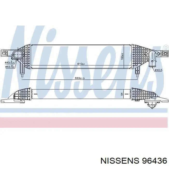 96436 Nissens интеркулер