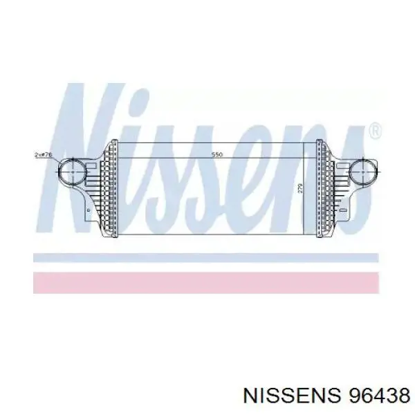96438 Nissens интеркулер