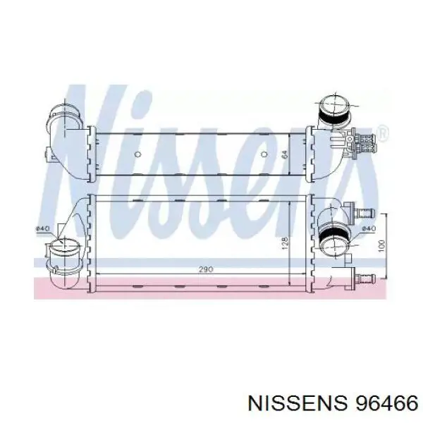 96466 Nissens интеркулер