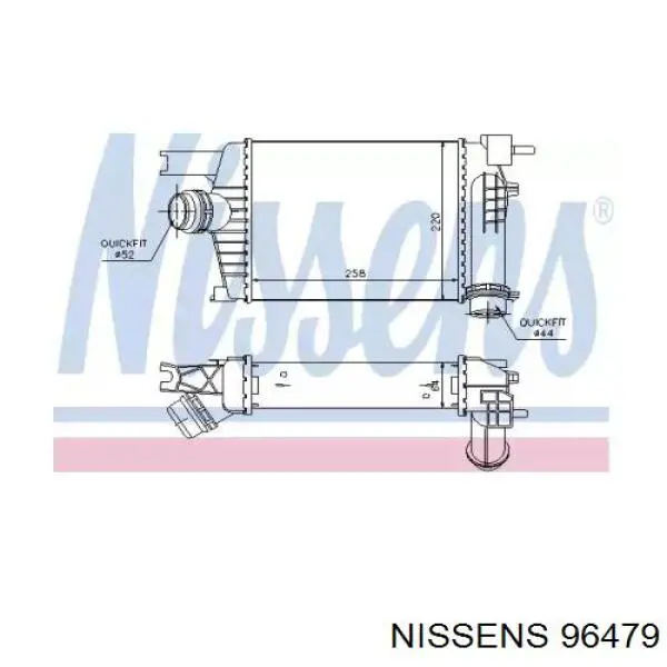 96479 Nissens интеркулер