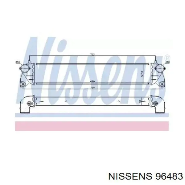 96483 Nissens интеркулер