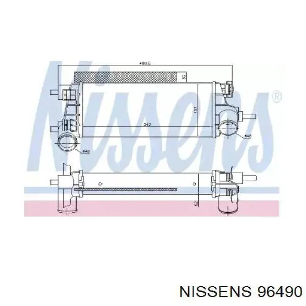96490 Nissens интеркулер