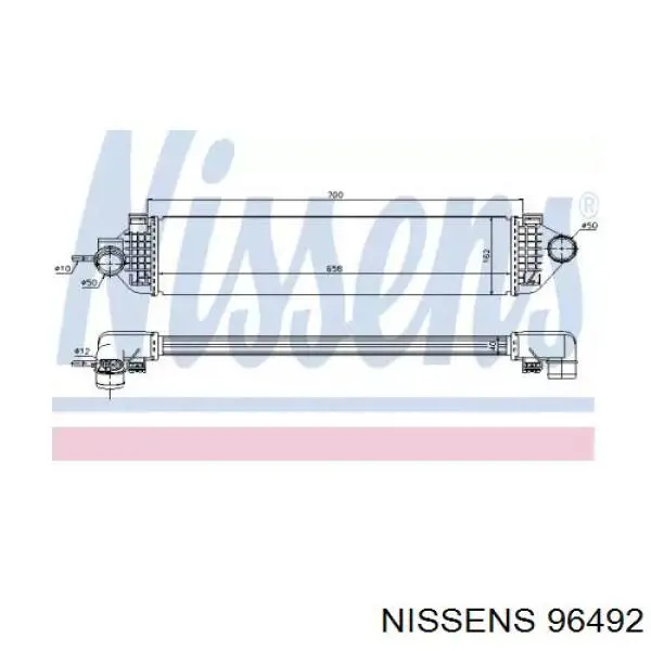 96492 Nissens интеркулер