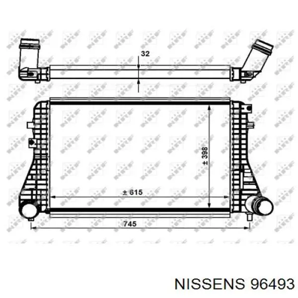 Система охлаждения наддувочного воздуха Nissens 96493 цена, от 180.80 USD