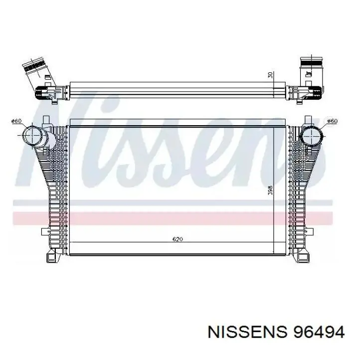 96494 Nissens интеркулер