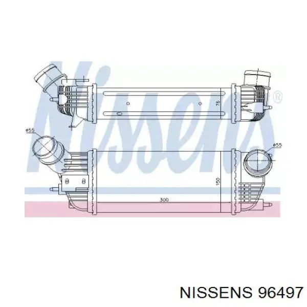 96497 Nissens интеркулер