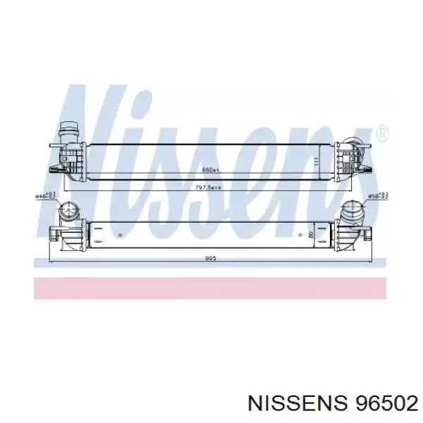 Интеркулер 96502 Nissens