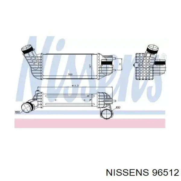 96512 Nissens интеркулер