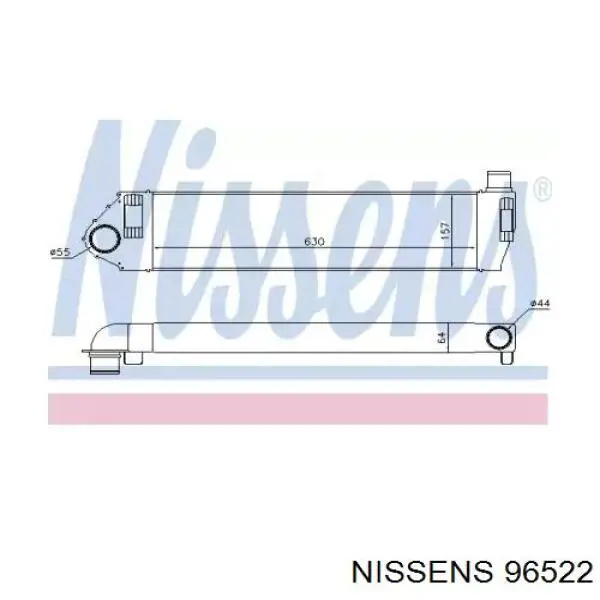 Интеркулер 96522 Nissens