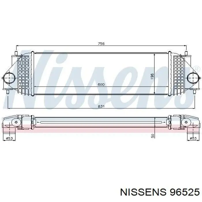 Интеркулер 96525 Nissens