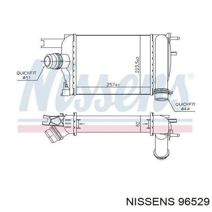 96529 Nissens интеркулер