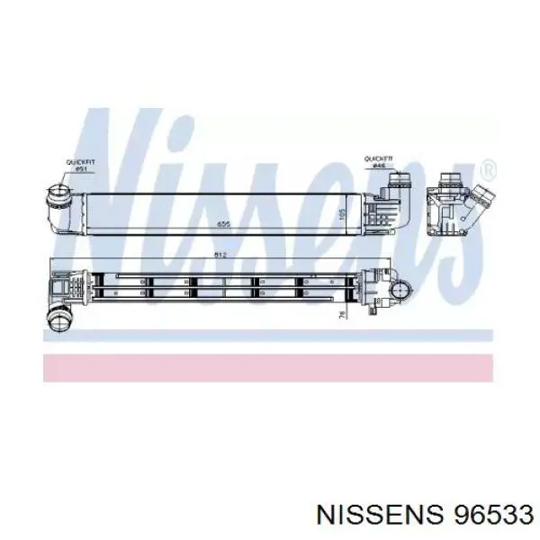 96533 Nissens интеркулер