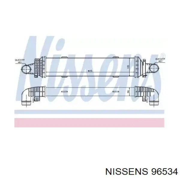 96534 Nissens интеркулер