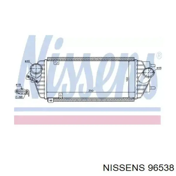96538 Nissens интеркулер