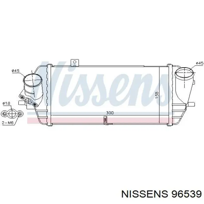 Интеркулер 96539 Nissens