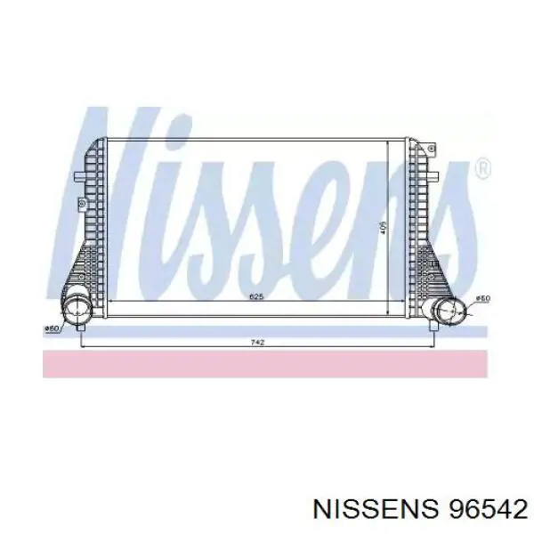 96542 Nissens интеркулер