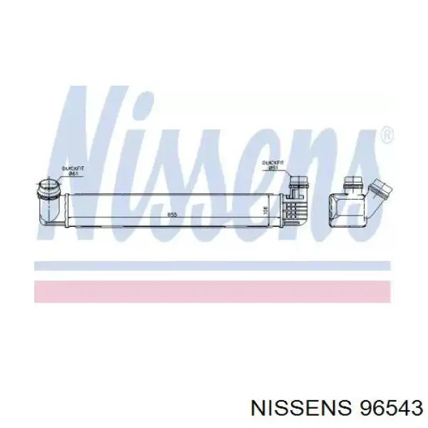 Интеркулер 96543 Nissens